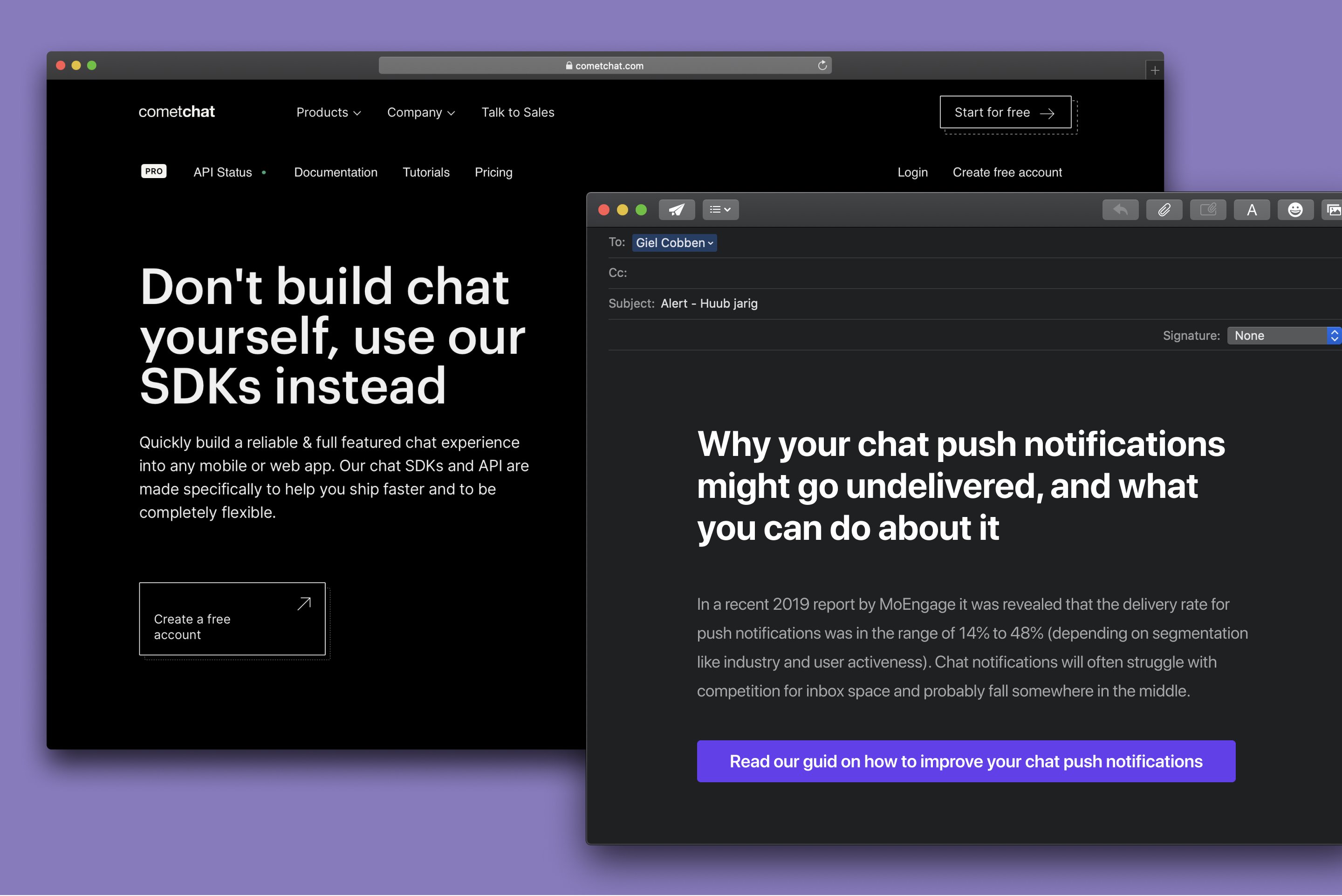 CometChat branding